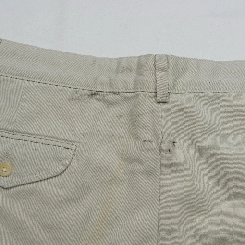 Polo Ralph Lauren Classic fit pants chino‎ golf 33x34 khaki vintage Made in USA